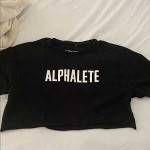 Alphalete cropped tee